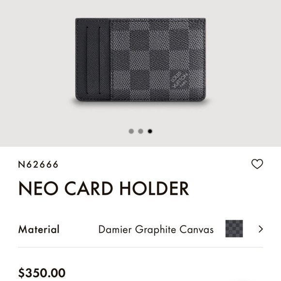 Louis Vuitton Neo Card Holder in Graphite - Picture 2 of 12